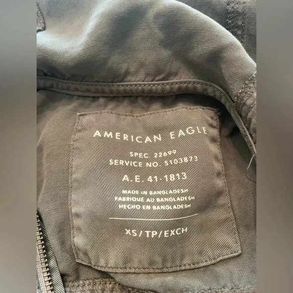 American Eagle Army Green Jacket size XS - Picture 8 of 9